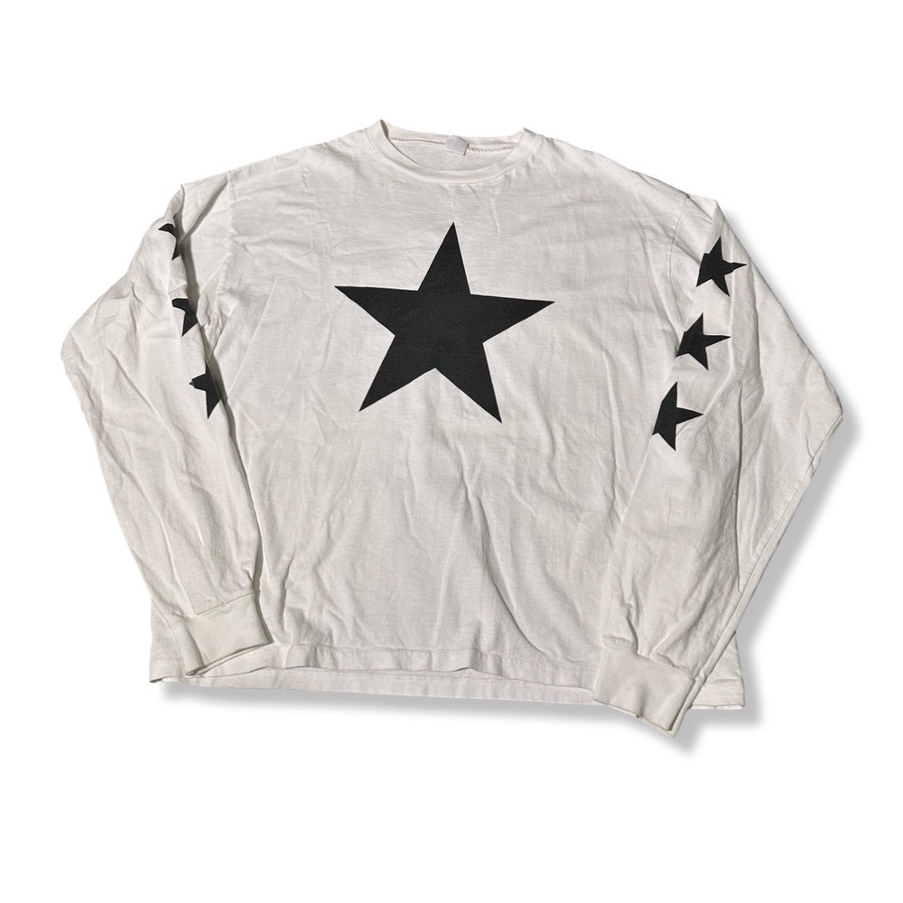 Ye At Sofi Long Sleeve Stars Shirt Mens 1 White Excellent Star S/M Preowned